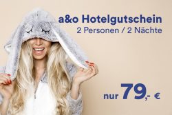 A&O Hostel Gutschein für 2 Personen & 2 Übernachtungen inkl. Frühstück für 79€