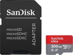 SanDisk Ultra microSDXC 200GB Speicherkarte + Adapter für 59 € (71,98 € Idealo) @Media-Markt und Amazon