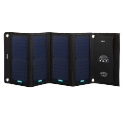 Amazon: AUKEY PB-P5 Solar Ladegerät mit 2 USB Ports, 5V 2.4A, 28W für 21,99 Euro inkl. Versand statt 49,99 Euro