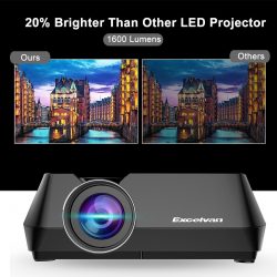 Amazon – Excelvan 1600 Lumens 1080p Full HD mini Beamer durch Gutscheincode für 39,99€ statt 79,99€