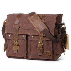 Amazon: Lifewit Vintage Messenger Bag Umhängetasche aus Leder mit 17,3 Zoll Laptopfach mit Gutschein für nur 29,99 Euro statt 49,99 Euro