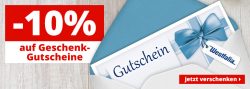 Westfalia: 10% Rabatt auf Geschenk Gutscheine + gratis Artikel ab 25 Euro Bestellwert