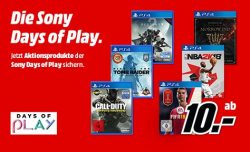 PS4 Schnäppchen in den Sony Days of Play @Media-Markt z.B. Final Fantasy XV (Limited Steelbook Edition) für 10 € (22,90 € Idealo)