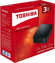 TOSHIBA Canvio für Desktop 3TB externe Festplatte für 66 € (85,60 € Idealo) @Media-Markt