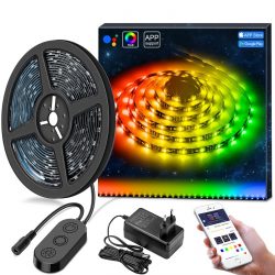 5m RGB LED Strips Sync mit Musik, wasserdichte LED Kette mit APP für 24,99€ @Amazon mit Gutschein