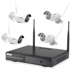 Inkovideo INKO-1M Überwachungset mit 4-Kanal Netzwerkrekorder + 4x HD Überwachungskameras für 149,90 € (187,95 € Idealo) @eBay