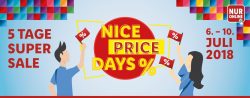 Lidl: Nice Price Days mit Rabatt auf täglich wechselnde Kategorien
