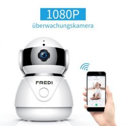 Amazon – Fredi WLAN Überwachungskamera mit Bewegungsmelder und Nachtsicht durch Gutscheincode für 29,99€ statt 59,99€