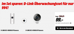 D-LINK DCS-8000LH IP Kamera + D-LINK DCS-8100LH IP Kamera für 99 € (143,28 € Idealo) @Media-Markt