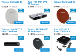Sat Flash-Sale mit bis zu 95% Rabatt @iBOOD z.B. Telestar TD 2310 HD+ HD-TV Satellitenreceiver für 55,90 € (101,03 € Idealo)