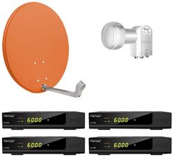 Amazon -Opticum Digitale  Satelliten-Komplettanlage + 4HD AX 300 HDTV-Receiver für 47,28 € statt 109 €