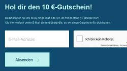 eBay: 10 € Gutschein für Neu & Bestandskunden