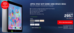 mobilecom debitel – Apple iPad 2018 WiFi mit 32GB für 295 € oder mit 128GB Speicher für 385 €