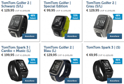 TomTom GPS-Sportuhren Flash-Sale @iBOOD z.B. TomTom Spark 3 für 75,90 € (114,70 € Idealo)