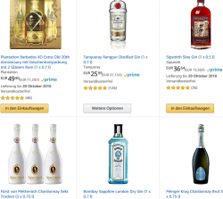 Amazon – 10€ Rabatt durch Gutscheincode auf bestimmte Produkte (fast nur Alkohol) ab 50€ MBW