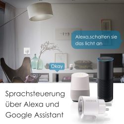 Amazon: 2 Stück AISIRER WLAN Smart Steckdosen mit Amazon Alexa und Google Home Sprachsteuerung mit Gutschein für nur 15,59 Euro statt 25,99 Euro