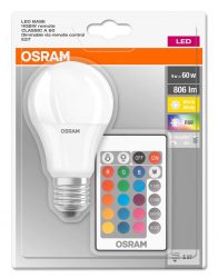 Amazon – Osram LED Base Classic A RGBW Lampe mit E27 Sockel, dimmbarkeit und Farbsteuerung per Fernbedienung für 4,86€ (10,59€ PVG)