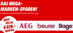 Das Mega Marken-Sparen @Media-Markt z.B. BEURER 769.25 BG 17 Körperanalysewaage für 12 € (29,99 € Idealo)