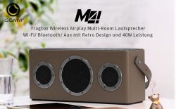 GGMM M4 Wi-Fi/Bluetooth/Airplay/DLNA Multiroom-Lautsprecher in 4 Farben für 87,99 € statt 159,99 € @Amazon