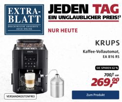 @real: Krups Kaffeevollautomat EA 816 RS inkl. Reinigungstabletten und Versand 269€ statt Idealo 499€