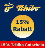 Tchibo: Nur heute 15% Rabatt auf alles mit Gutschein ohne MBW (außer auf die üblichen Ausnahmen)