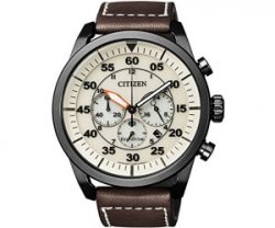 Amazon – Citizen Herren-Armbanduhr XL Chronograph Quarz Leder CA4215-04W für 131,55 € statt 155,90 € laut PVG