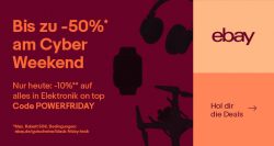 Ebay: Nur heute Black Friday mit 10% Rabatt auf Elektronik mit Gutschein ohne MBW