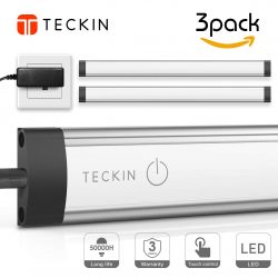 Amazon: 3 Stück TECKIN dimmbare LED Unterbauleuchten mit Gutschein für nur 13,99 Euro statt 27,99 Euro
