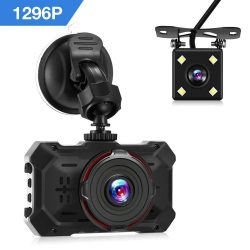 Amazon – Rectangle Full HD Dashcam + Rückfahrkamera durch Gutscheincode für 24,42€ statt 48,85€