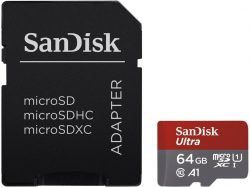 Amazon – SanDisk Ultra 64GB microSDXC Speicherkarte + Adapter für 10,99€ (13€ PVG)
