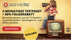 @save.tv: 3 Monate gratis, dann nur 50% Gutschein von Computerbild