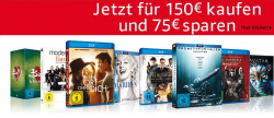 Amazon: Filme und Serien auf  DVD und Blu-ray im Wert von 150 Euro kaufen und 75 Euro Sofortrabatt erhalten