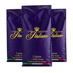 Kaffeevorteil: 3 kg Grand Maestro Italiano Celeste Kaffeebohnen mit Gutschein für nur 29,99 Euro statt 53,85 Euro