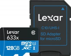 Lexar High-Performance microSDXC 633x 128GB UHS-I-Speicherkarte für 10,16 € (24,94 € Idealo) @Amazon
