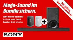 Mediamarkt: Sony HT-XF9000 Soundbar + Sony LF-S50 Smart Speaker für nur 359 Euro statt 456,90 Euro bei Idealo