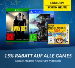 reBuy: 15% Rabatt auf alle Games mit Gutschein ab nur 20 Euro MBW