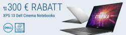 Bis zu 300€ Rabatt auf teilnehmende Dell XPS Notebooks @cyberport