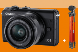 Canon EOS M100 Systemkamera + Cullmann Alpha 3500 Stativ für 249 € (352,17 € Idealo) @Saturn