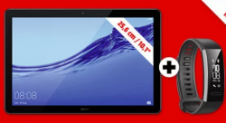 Saturn: HUAWEI MediaPad T5 Tablet mit 10,1 Zoll und Android 8 + Huawei Band 2 Pro für nur 209,99 Euro statt 240,35 Euro bei Idealo