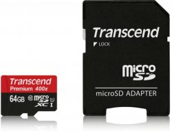 Amazon (nur mit Prime) – Transcend TS64GUSDU1 Extreme-Speed microSDXC Class 10 64GB 400x Speicherkarte für 9,39€ (11,90€ PVG)