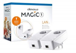 Devolo Magic 1 LAN: Leistungsfähiges Powerline-Starter Kit mit bis zu 1200 Mbit/s für 70,01€ anstatt 111€ laut PVG @amazon