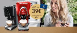 Tchibo: Tchibo Cafissimo Classic Hot Red mit Milchaufschäumdüse ab 39 Euro statt 91,57 Euro bei Idealo