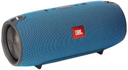 JBL Xtreme Spritzwasserfester Tragbarer Bluetooth Lautsprecher mit 10,000 mAh Akku, Dualem USB-Ladeanschluss und Freisprechfunktion – Blau für 155€...