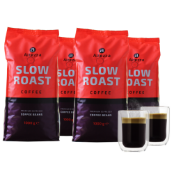 Kaffeevorteil: Altezza Slow Roast 4 kg Kaffeebohnen + 2 doppelwandige Kaffeegläser mit Gutschein für nur 29,99 Euro statt 59,99 Euro