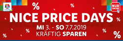 LIDL: Nice Price Days mit vielen verschiedenen Angeboten + gratis Versand mit Gutschein ab 40 Euro