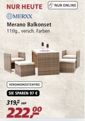 @real: Balkonset 11 tlg nur 222€ (Idealo: 299€)