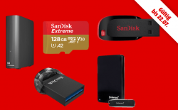 Täglich neue Angebote in der Speicherwoche @Media-Markt z.B. SANDISK Ultra microSDXC Speicherkarte 64GB für 10 € (14,98 € Idealo)
