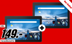2 Stück LENOVO TAB E10 WIFI 16 GB 10.1 Zoll Android 8.1 Tablets für 149 € (227,39 € Idealo) @Media-Markt