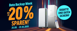 Data Backup Week mit bis zu 20% Rabatt auf SSDs, Festplatten, NAS und Netzwerkartikeln @Notebooksbilliger