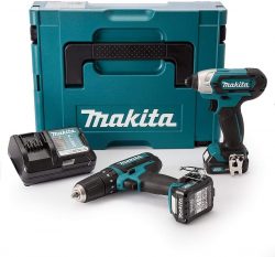 Makita CLX 202 AJ 10,8V-Set mit Akku Schlagbohrschrauber + Akku Schlagschrauber + 2x Akkus 2,0Ah + Ladegerät für 124,10 € (188,80 € Idealo) @Amazon